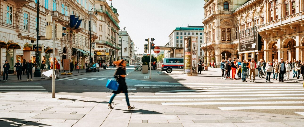Strada del centro storico di Vienna