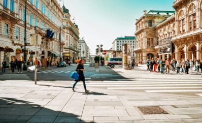 Strada del centro storico di Vienna